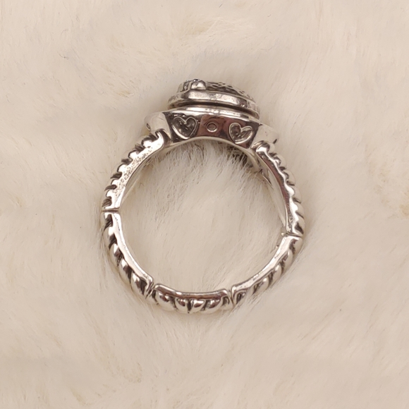 NEW Peacock 12mm Snap Stretch Ring Magnolia & Vine - Picture 3 of 6